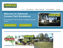 Tablet Screenshot of oakwoodvanpark.com.au